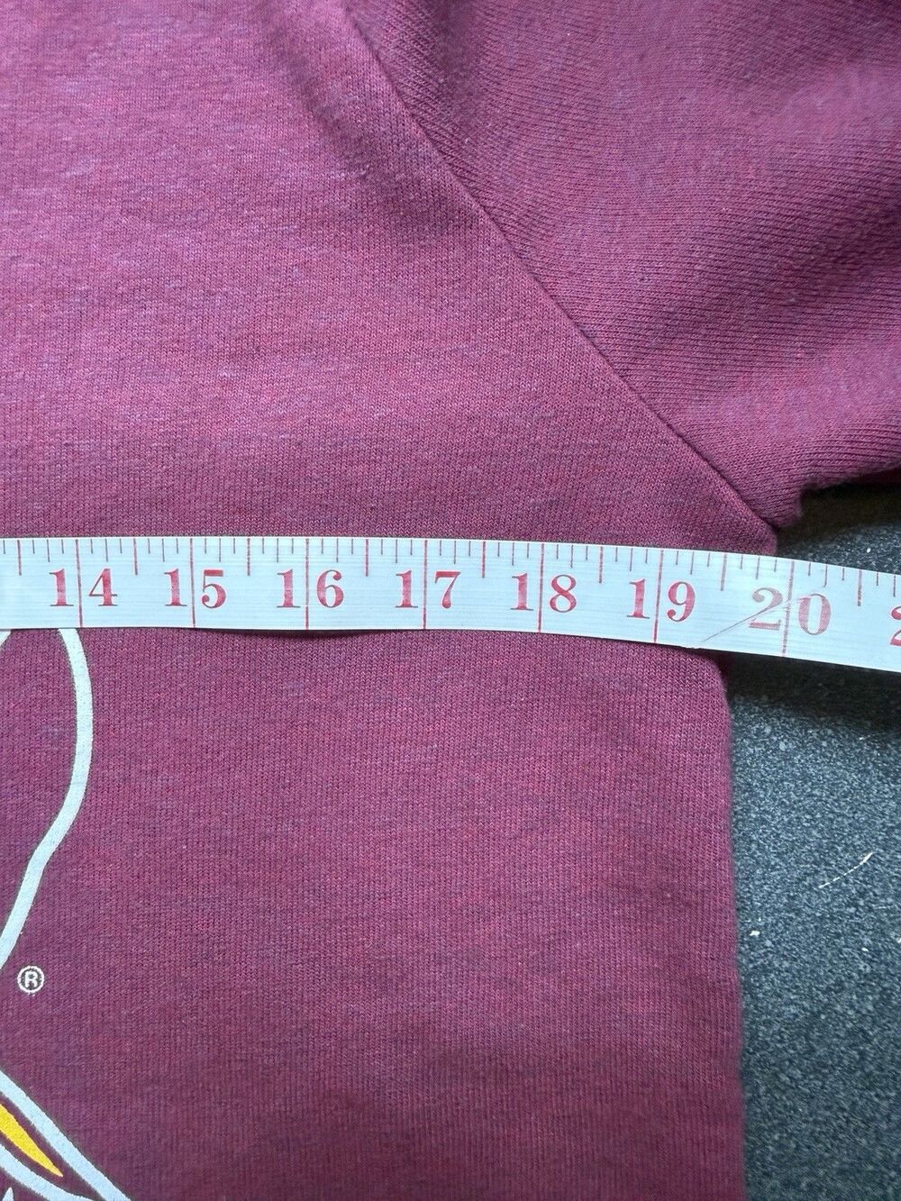NWT Aviator Nation Bolt ASU S Cropped Crew Sweatshirt Maroon Devil Arizona State - Picture 8 of 9